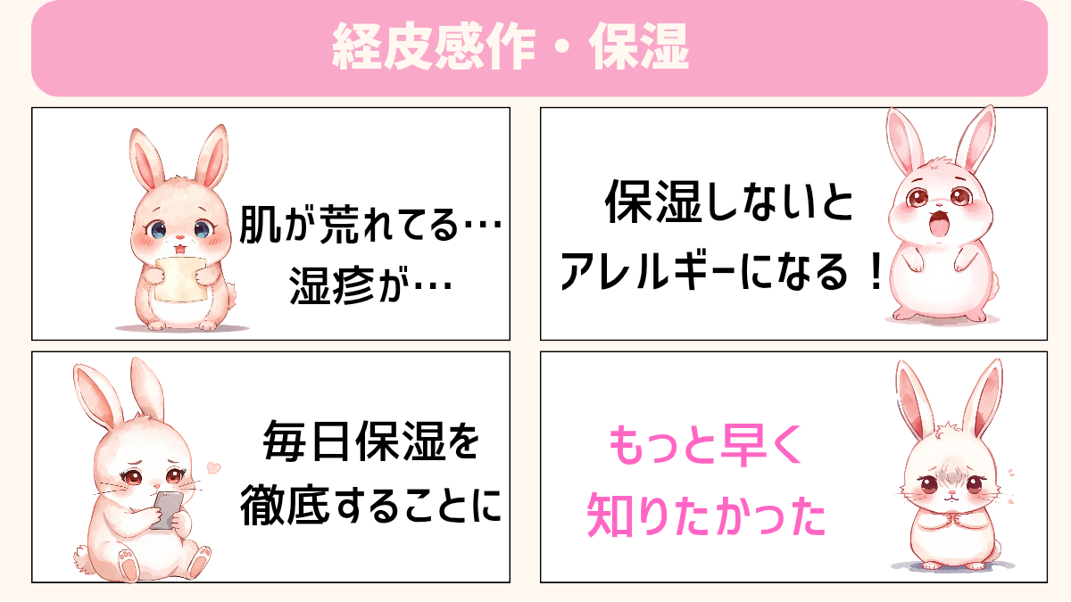 【経皮感作とは】赤ちゃんの保湿がアレルギー予防になる 理由|アレっ子ママの後悔と実践ケア | girls-mama-life 〜アレッ子ままの ...